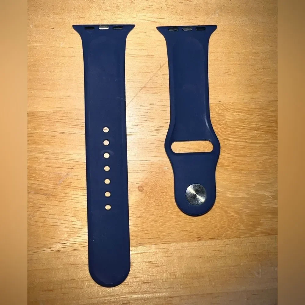 Blue Apple Watch Silicone Sport Band